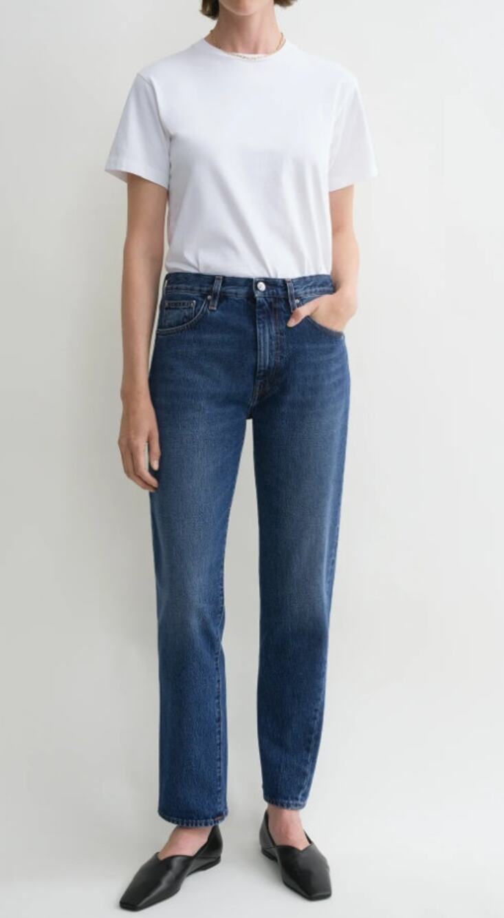 Toteme Twisted seam denim, Washed blue, Size 25/32